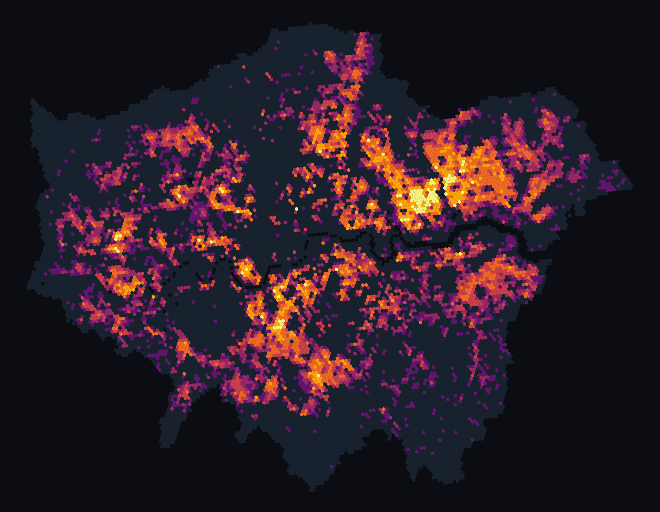The repaired London heat map used in the Silent Success lecture